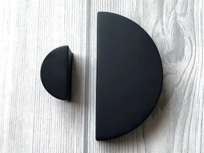 1.25" 2.5" Centers Half Moon Drawer Pulls, Mid Century Modern MCM Kitchen Hardware