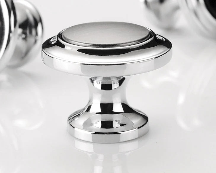 Sleek Modern Cabinet Pull Handle, Drawer Knob, Chrome Silver White Black, Kitchen Hardware