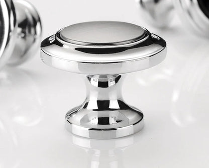 Sleek Modern Cabinet Pull Handle, Drawer Knob, Chrome Silver White Black, Kitchen Hardware