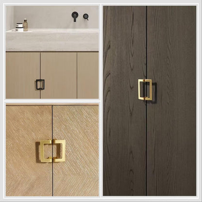 2.5" 3.75" U Turn Drawer Pull Handles, Antique Bronze, Brushed Gold, Matte Black