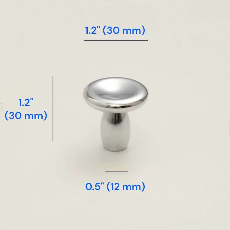 Modern Concave Cabinet Knobs, Zinc Alloy, Classic Kitchen Hardware