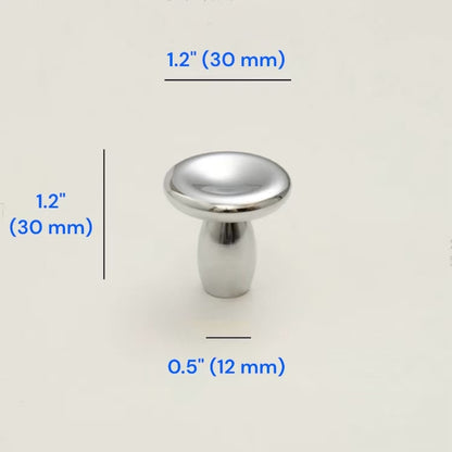 Modern Concave Cabinet Knobs, Zinc Alloy, Classic Kitchen Hardware