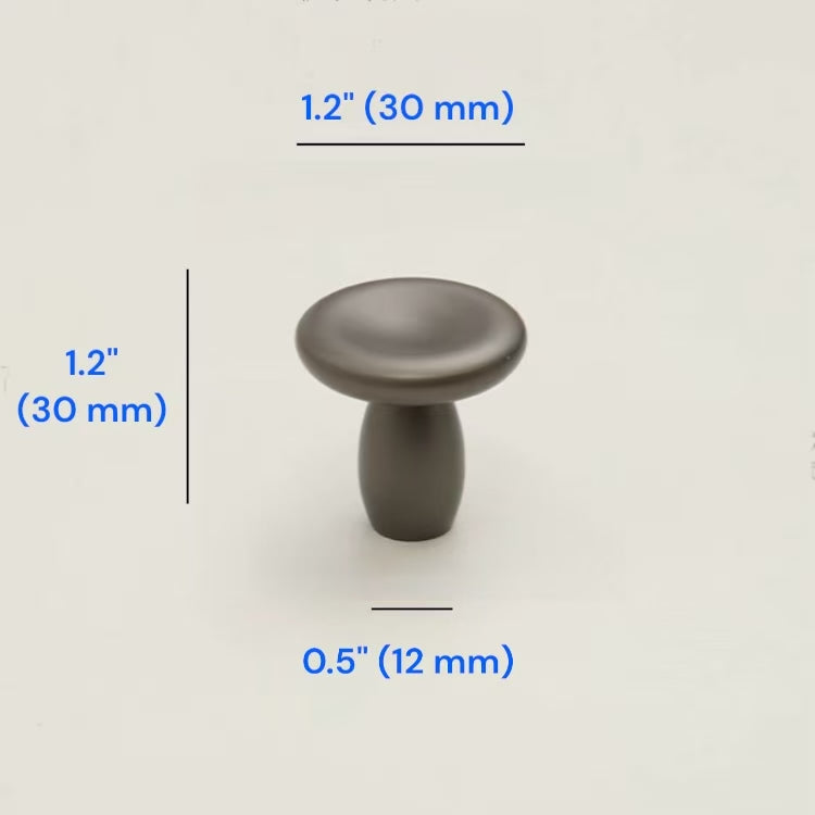 Modern Concave Cabinet Knobs, Zinc Alloy, Classic Kitchen Hardware
