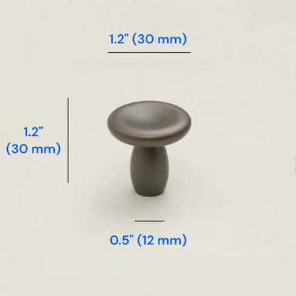 Modern Concave Cabinet Knobs, Zinc Alloy, Classic Kitchen Hardware