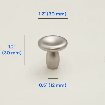 Modern Concave Cabinet Knobs, Zinc Alloy, Classic Kitchen Hardware