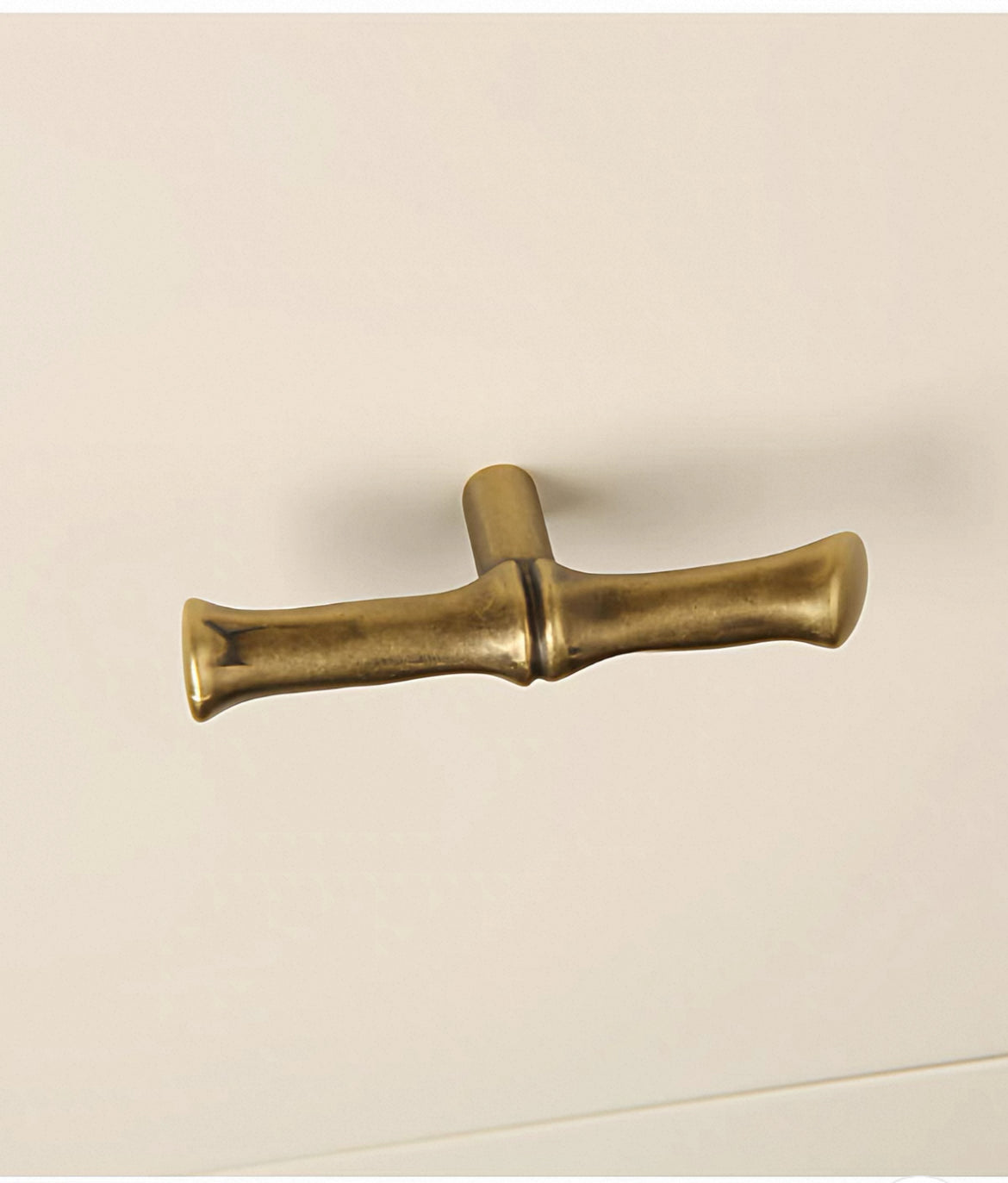 Asian-inspired Bamboo Cabinet Pulls 5" 6.25", Solid Brass, Polished Brass / Chrome / Antique Bronze
