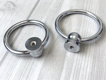 Polished Chrome Drop Ring Drawer Pulls - LynnsHardware