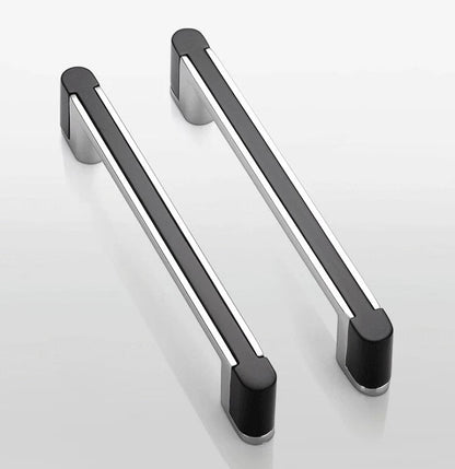 Sleek Modern Cabinet Pull Handle, Drawer Knob, Chrome Silver White Black, Kitchen Hardware