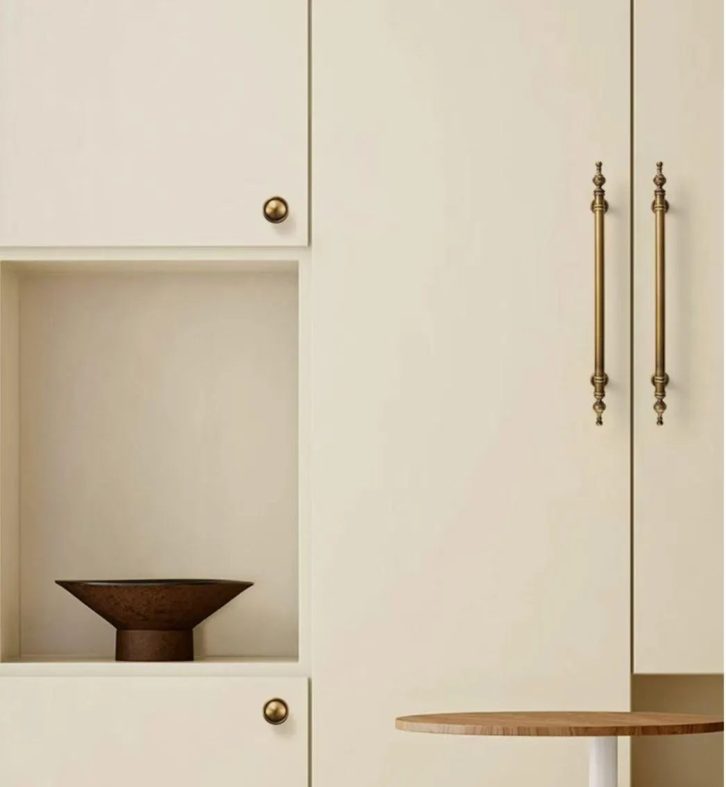 Antique Bronze European Brass Cabinet Pull - MCM Hardware