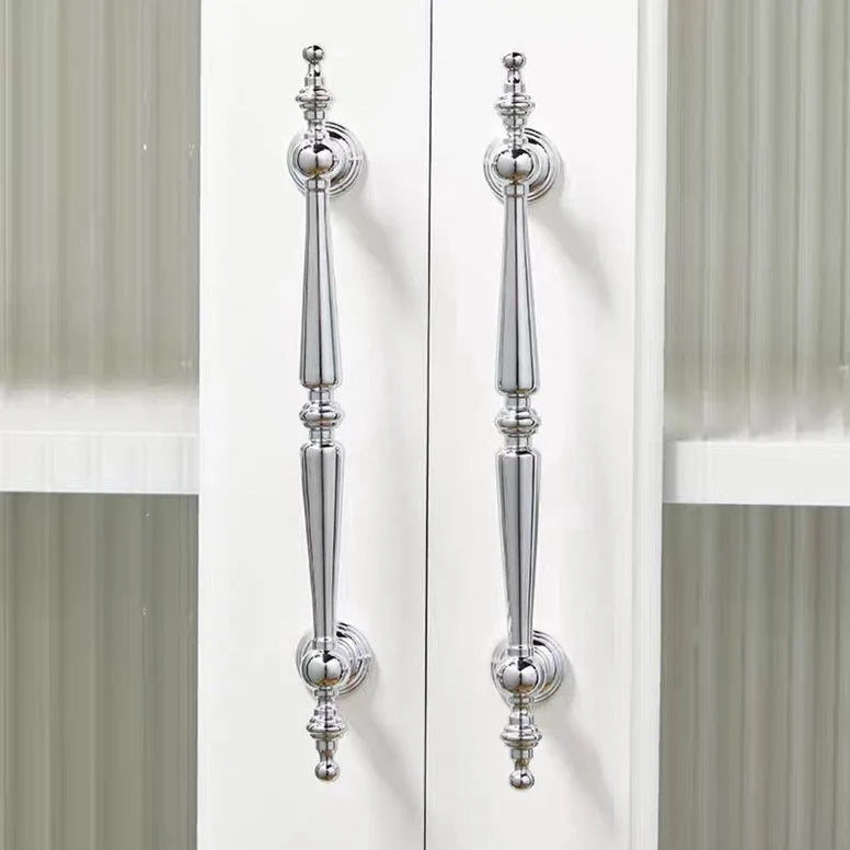Polished Chrome Brass Cabinet Bar Pulls European Style Modern Shiny