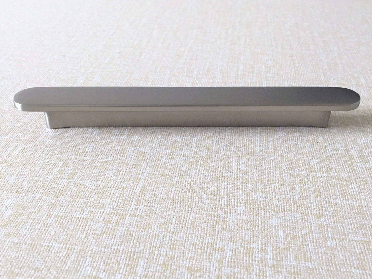 Modern Cabinet Handle, Half Circle Drawer Pull, Brushed Nickel Kitchen Hardware