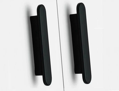 Matte Black Cabinet Handles, Half Moon Drawer Pulls, Kitchen Hardware