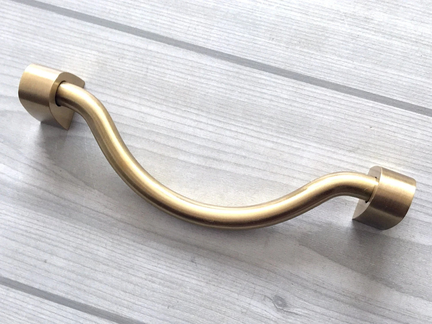 3.75” 4" 4.5" 5" Brass Bail Drawer Pull, Drop Swing Handle, MCM Kitchen Cabinet Hardware