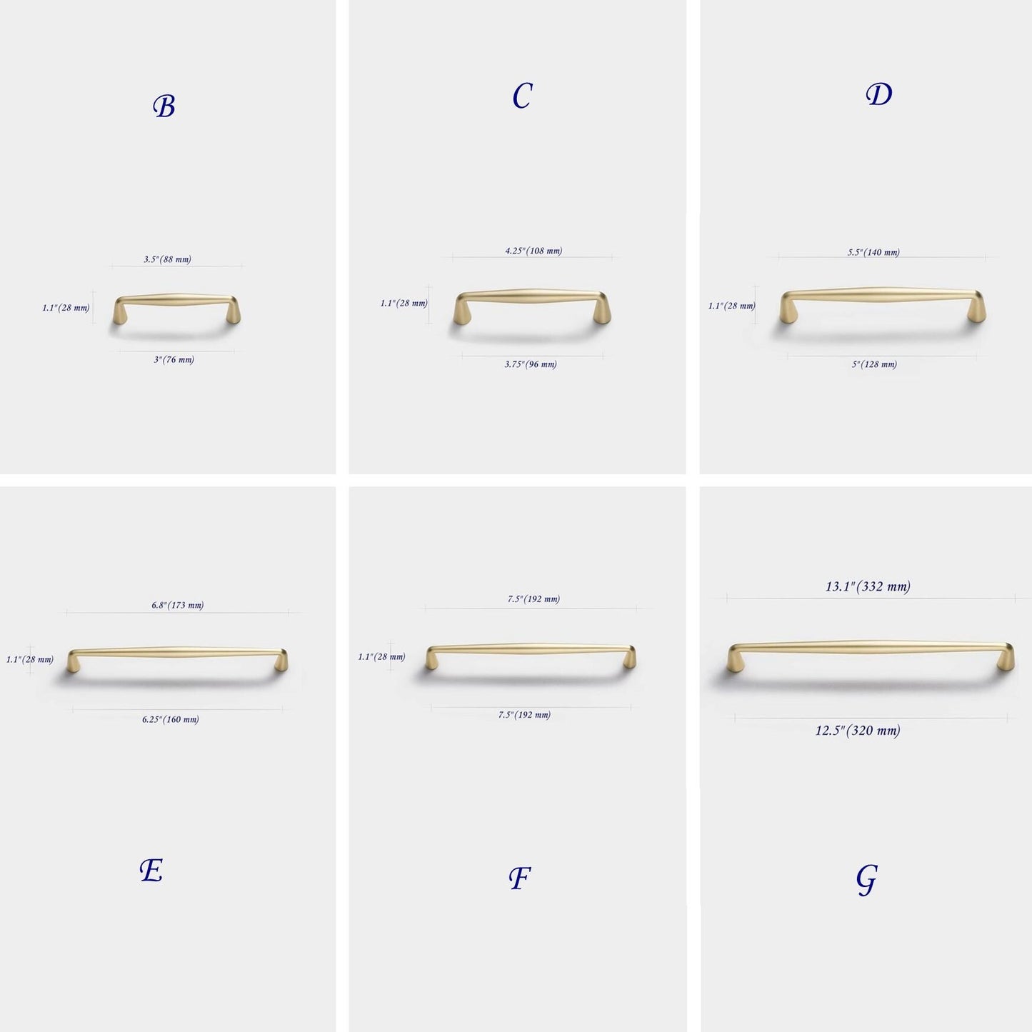 Cabinet Pulls Brushed Gold Drawer Handles Egg Knob Oval Pull | Lynns Hardware
