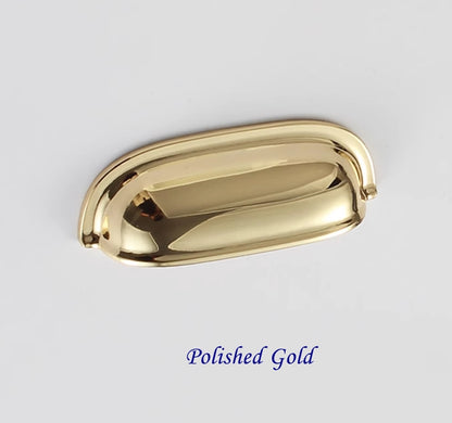 2.5" 2 1/2" 64 mm Cup Drawer Pull Handles - 8 Finishes