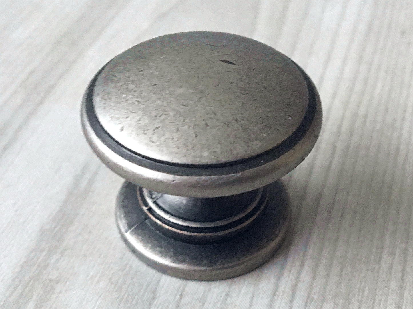 3.75" 96 mm Centers Cup Drawer Pull, Antique Pewter, Kitchen Cabinet Hardware