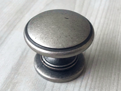 3.75" 96 mm Centers Cup Drawer Pull, Antique Pewter, Kitchen Cabinet Hardware