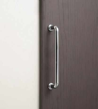 Polished Chrome Cupboard D Handle | Minimalist Cabinet Pull - 96 128 192 mm