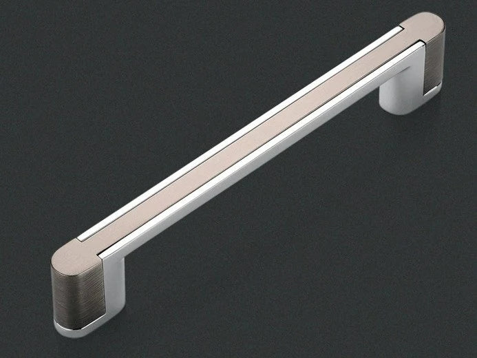 Sleek Modern Cabinet Pull Handle, Drawer Knob, Chrome Silver White Black, Kitchen Hardware