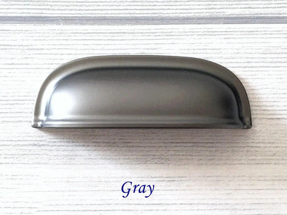 2.5" 2 1/2" 64 mm Cup Drawer Pull Handles - 8 Finishes