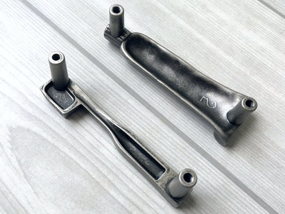 3" Toothbrush Toothpaste Bathroom Cabinet Handles, Antique Black Brass Pewter 76 mm