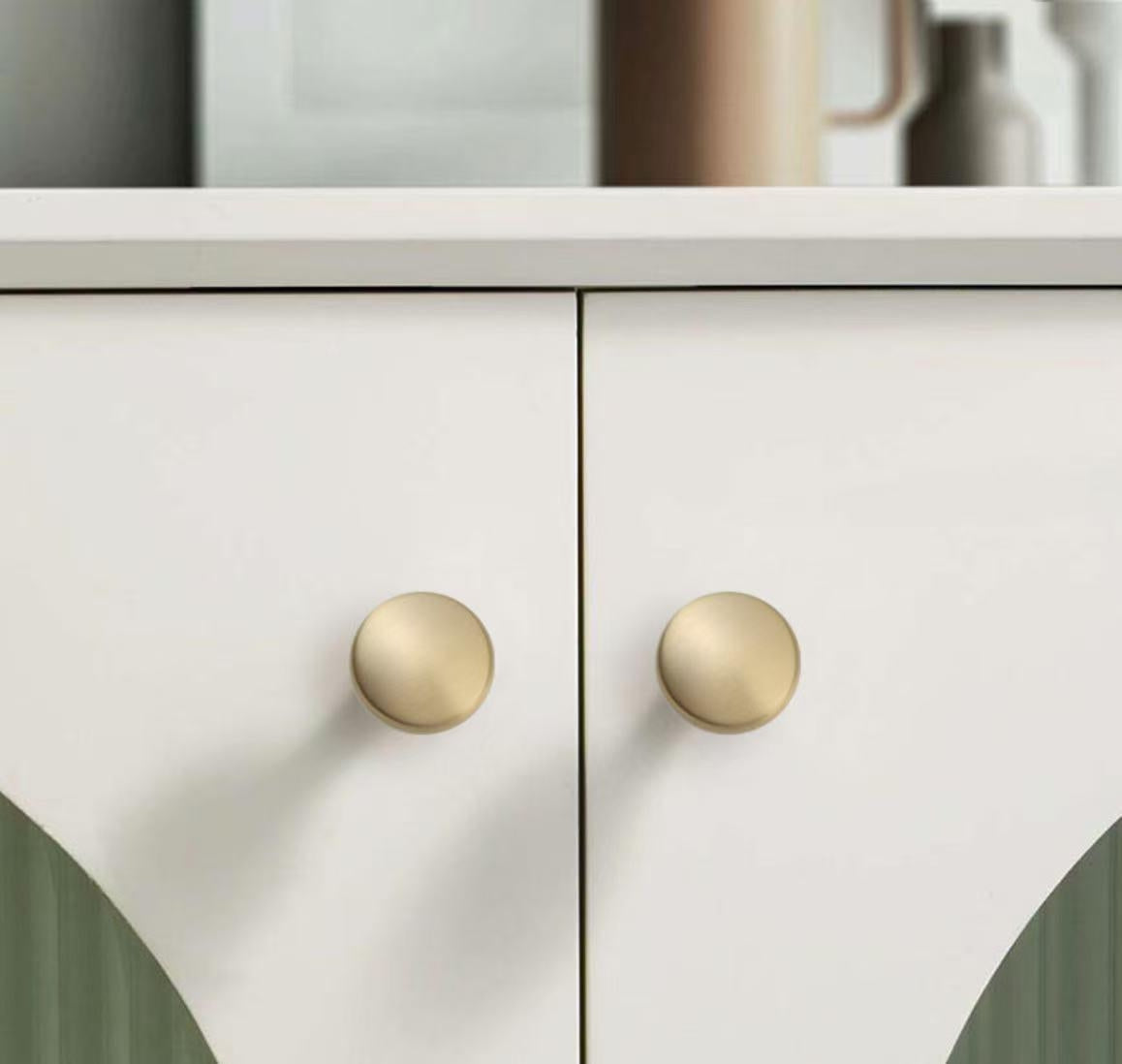 2.5" 64 mm Centers Brass Cup Drawer Pulls, Polished Gold Chrome Bronze