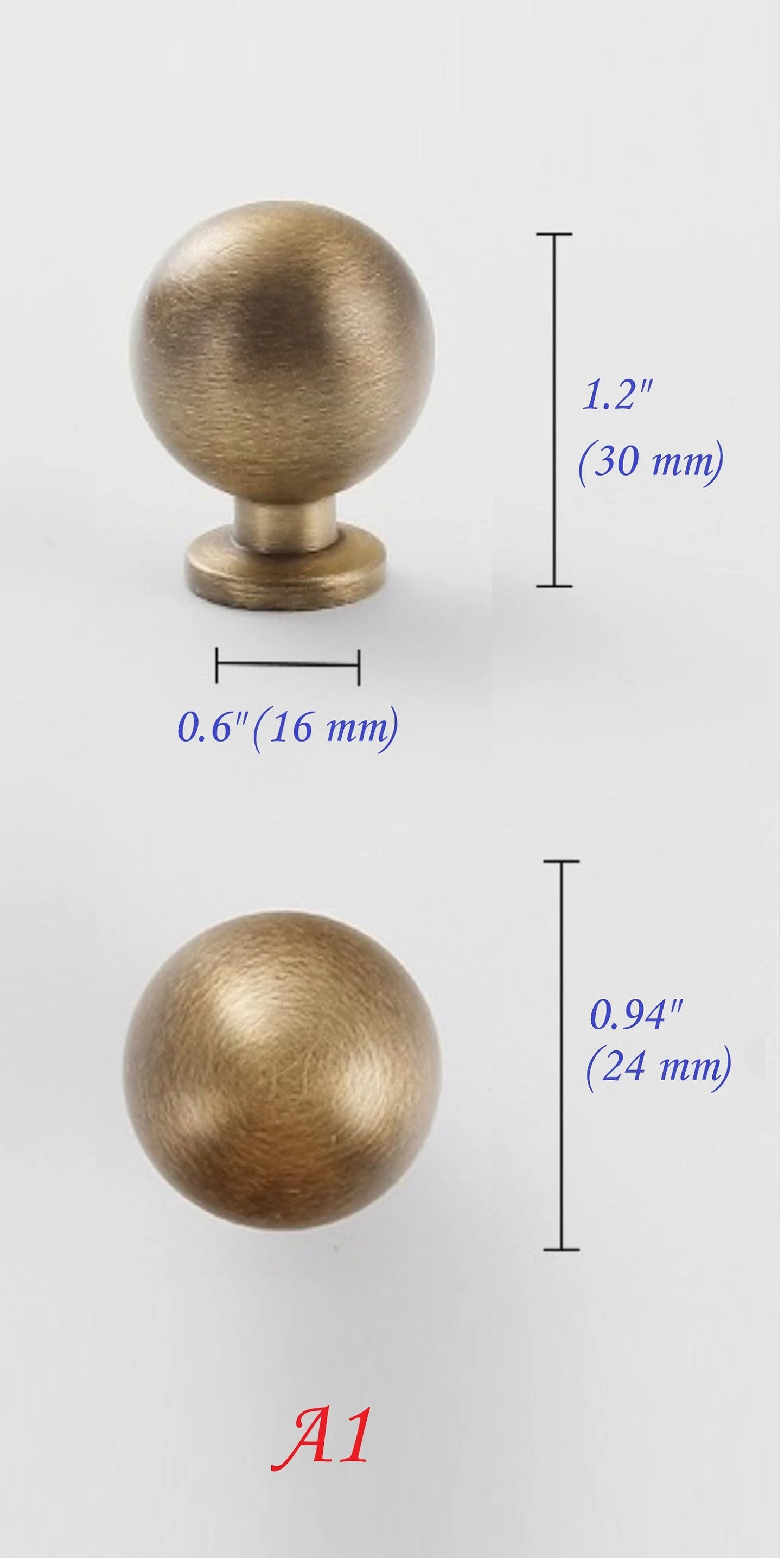 Antique Bronze Cabinet D Handles - 3.75" to 7.5"