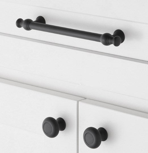 Black Cabinet Pull, Modern Kitchen Hardware, Wardrobe Door Handle
