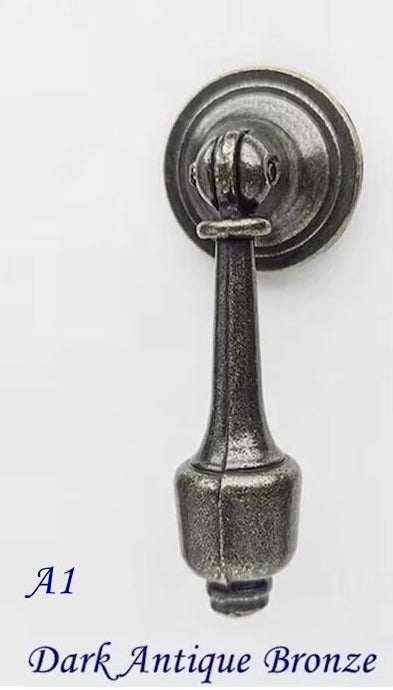 Vintage Style Drop Ring Drawer Pull Antique Bronze