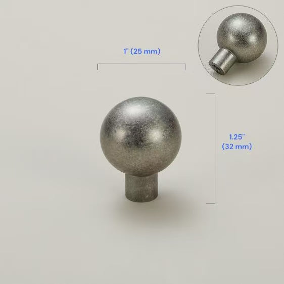 Antique Pewter Brass Cabinet Handles 76 96 128 160 mm, Drawer Knob, Rustic Kitchen Cup Pull