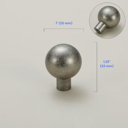 Antique Pewter Brass Cabinet Handles 76 96 128 160 mm, Drawer Knob, Rustic Kitchen Cup Pull