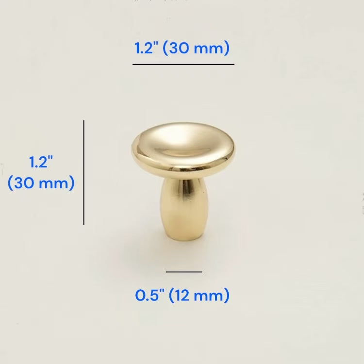 Modern Concave Cabinet Knobs, Zinc Alloy, Classic Kitchen Hardware