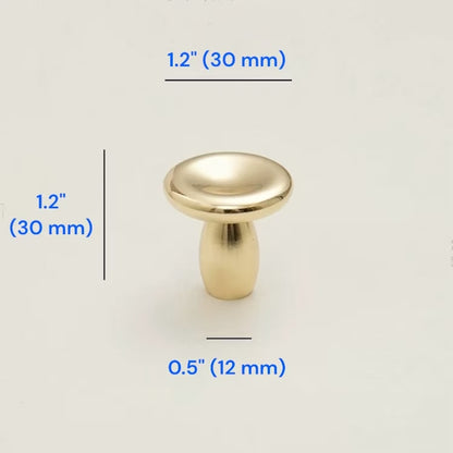 Modern Concave Cabinet Knobs, Zinc Alloy, Classic Kitchen Hardware