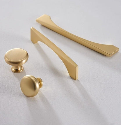 Gold Cabinet Pulls Modern Kitchen Hardware Brushed
