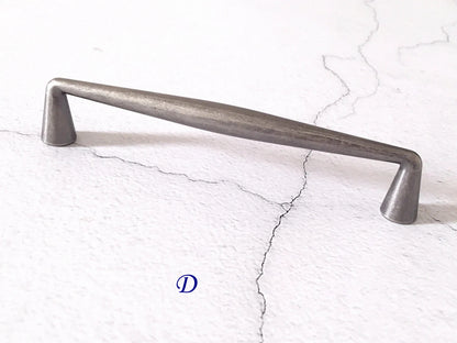 Poignée de tiroir en étain antique de 7,6 cm, 9,5 cm, 12,7 cm, 19,1 cm, quincaillerie de meuble-lavabo rétro