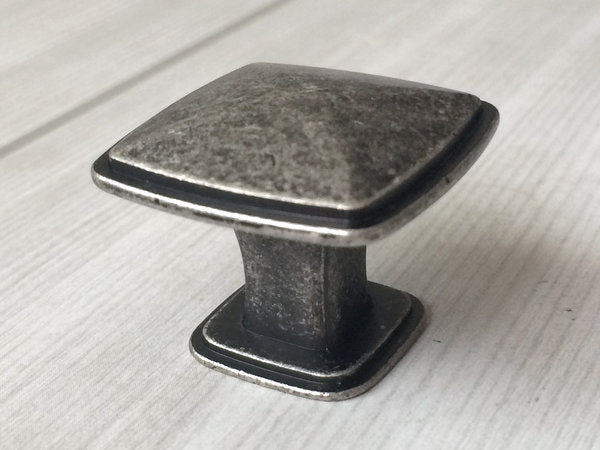 3.75" 5" Antique Pewter Cabinet Pulls - Rustic/Industrial