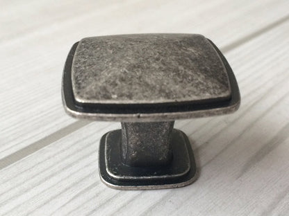 3.75" 5" Antique Pewter Cabinet Pulls - Rustic/Industrial