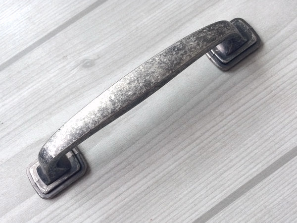 3.75" 5" Antique Pewter Cabinet Pulls - Rustic/Industrial