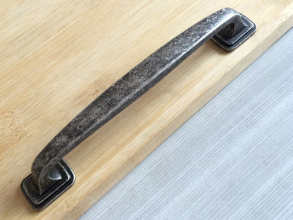 3.75" 5" Antique Pewter Cabinet Pulls - Rustic/Industrial