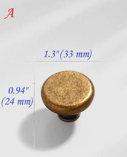 Antique Bronze Cabinet Pull Handles, Drawer Knobs, Rustic Retro Kitchen Hardware