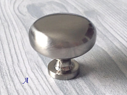 Nickel Cabinet Drawer Pulls Modern Cup Handles 76 96 128 mm Lynn Hardware