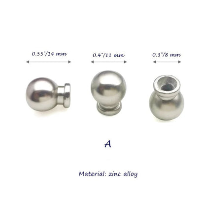 Nickel Cabinet Knobs, Egg Drawer Pulls, Modern Kitchen Hardware