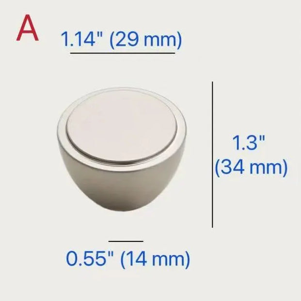 Assorted Brushed Nickel Cabinet Door Knobs, Modern Drawer Pulls