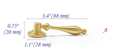 Brass Cabinet Teardrop Pull, Pendent Drawer Knob, Brushed Brass, Polished Chrome, Antique Bronze