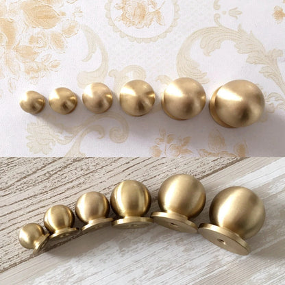 Petits boutons en laiton | Mini poignée de tiroir | Bronze antique poli or