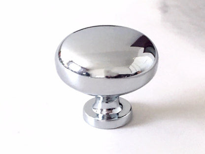 Bamboo Cabinet Pulls and Drawer Knobs, Polished Chrome Silver, Modern Kitchen Hardware