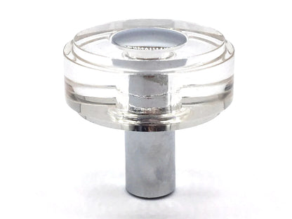 Acrylic Cabinet Door Pull with Chrome center