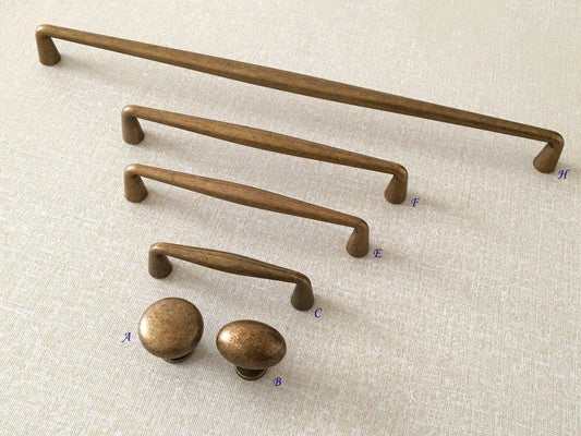 Aged Bronze Cabinet Handles Kitchen Hardware
