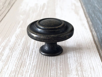 Antique Bronze Drawer Knobs Cabinet Door Pulls Lynns Hardware Vintage Style