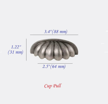 Antique Pewter Cup Handle 64 mm